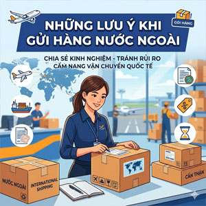 Những lưu ý khi gửi hàng châu Âu, gửi hàng Mỹ, gửi hàng Úc