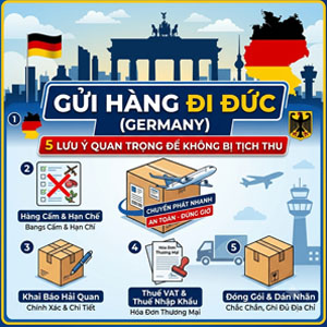 Gửi Hàng Đi Đức (Germany): 5 Lưu Ý Quan Trọng Để Không Bị Tịch Thu
