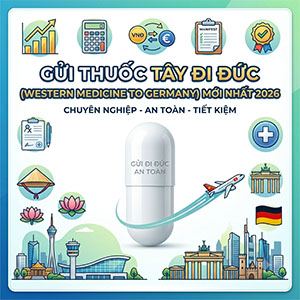 Gửi Thuốc Tây Đi Đức được không? Quy Định mới 2026